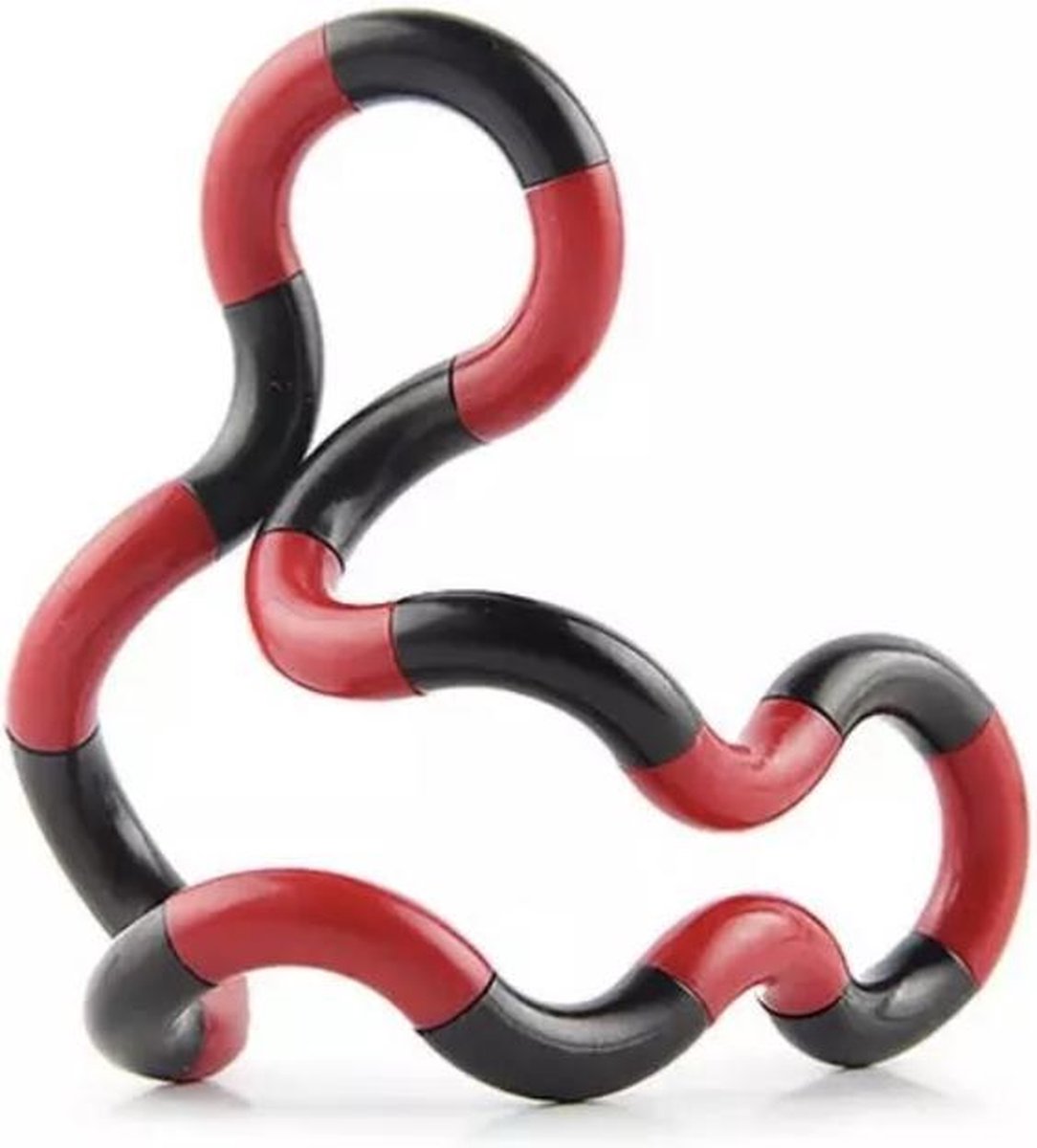 Estacks | fidget toys | tangle fidget|ADHD | tangle fidget | zwart rood